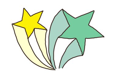 kuyruklu yıldız vektör çizim