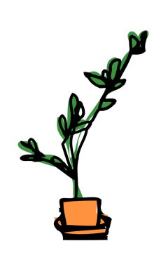 Vektör Çiçek Saksısı