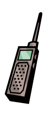 vektör walkie talkie.