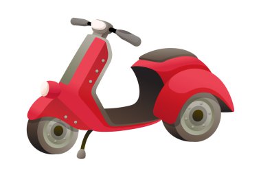 Kırmızı motosiklet