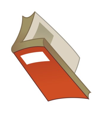 kitap vektör Illustration açıldı