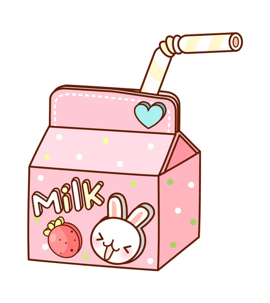 Γάλα φράουλα — Διανυσματικό Αρχείο