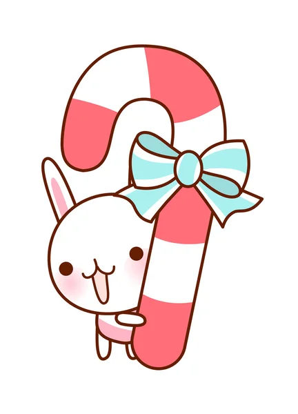 Lapin et bonbons — Image vectorielle