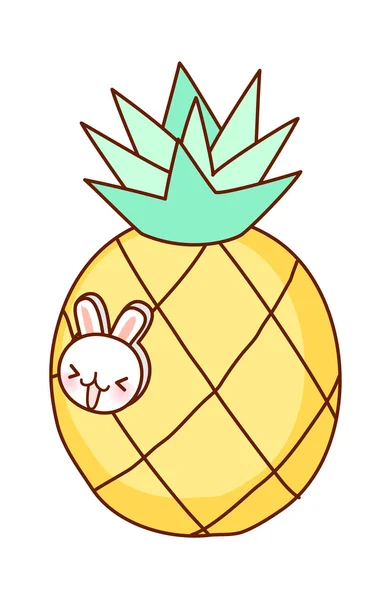 Pineapple — Stock Vector