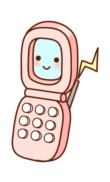 Roze mobiele telefoon — Stockvector