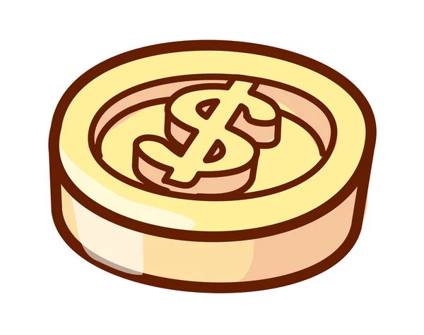 Gouden munten — Stockvector