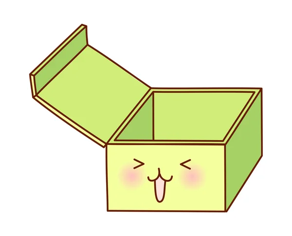 Caja verde — Vector de stock