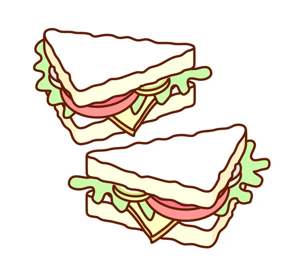 "sandwich" — Image vectorielle