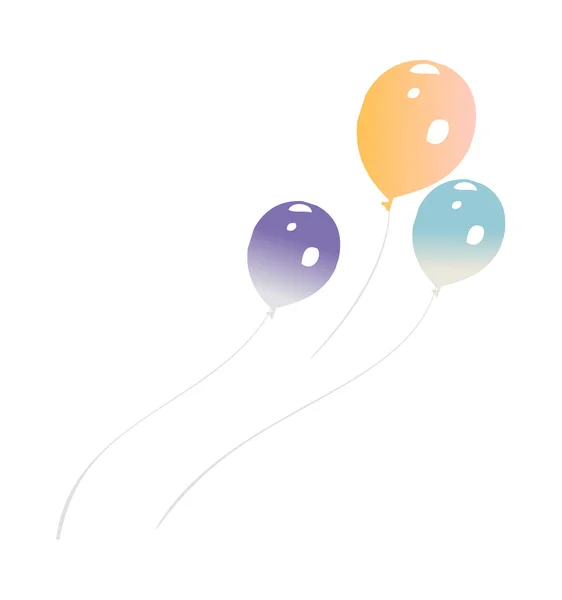 Värikkäitä ilmapalloja — vektorikuva