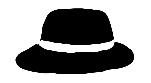 Sombrero negro — Vector de stock