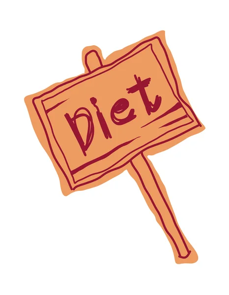 Signo de dieta — Archivo Imágenes Vectoriales