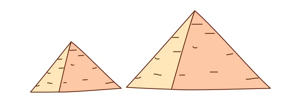 Egyptiska pyramiderna — Stock vektor