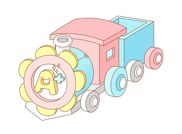 Toy train — Stock Vector