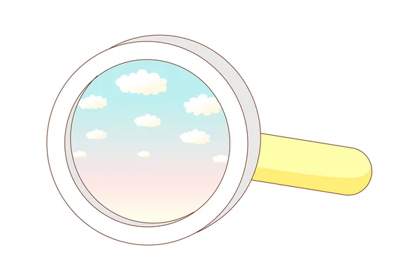 Magnifying glass — Stock Vector