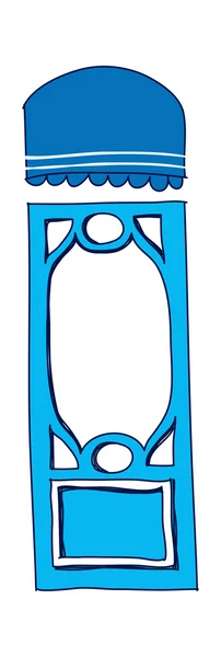 Porte bleue — Image vectorielle