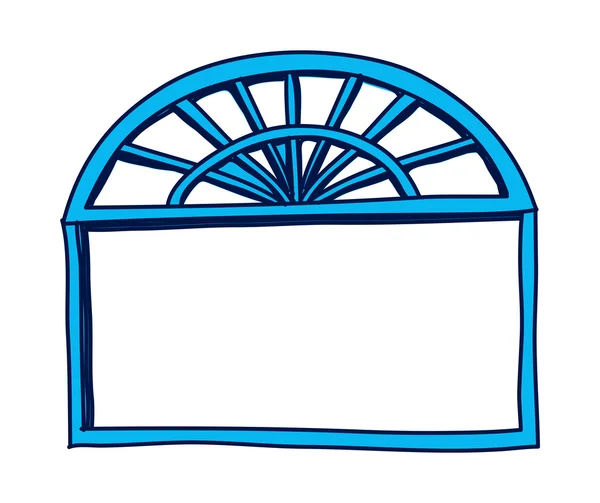 Blue window — Stock Vector