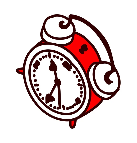Röd väckarklocka — Stock vektor