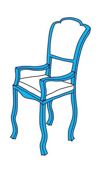 Blå stol — Stock vektor