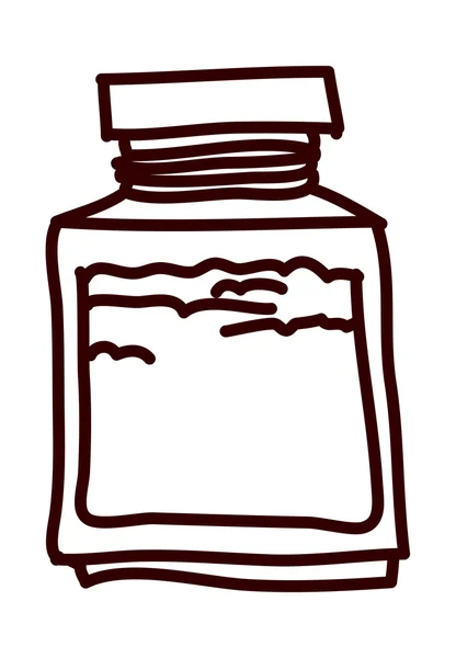 Bottle of medicine — Stock Vector