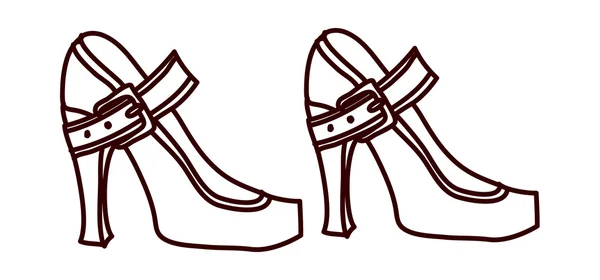 Zapatos para mujer — Vector de stock