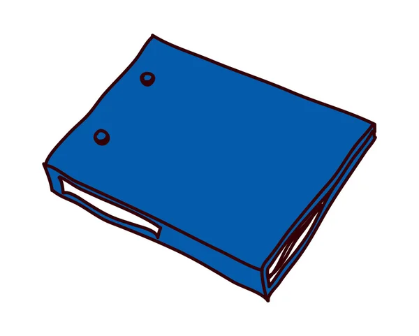Μπλε φάκελο — Διανυσματικό Αρχείο