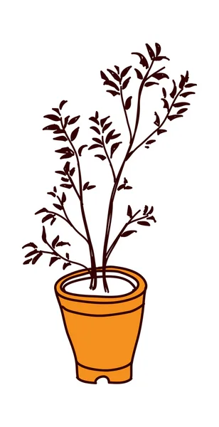 植木鉢の木 — ストックベクタ