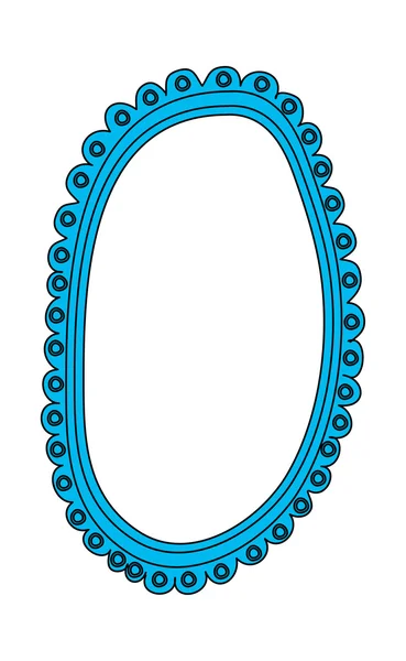 Miroir bleu — Image vectorielle