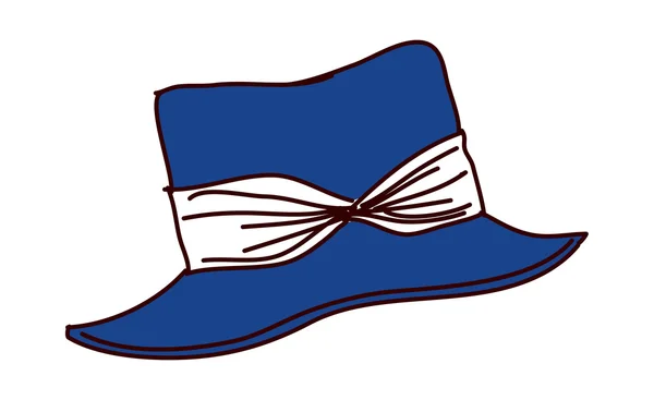 蓝色帽子 — 图库矢量图片