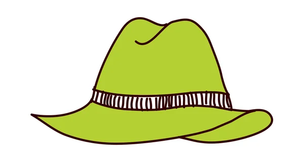 Chapéu verde — Vetor de Stock