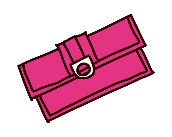 Rode portemonnee — Stockvector