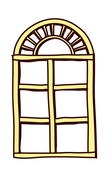 Жовтий вікно — стоковий вектор