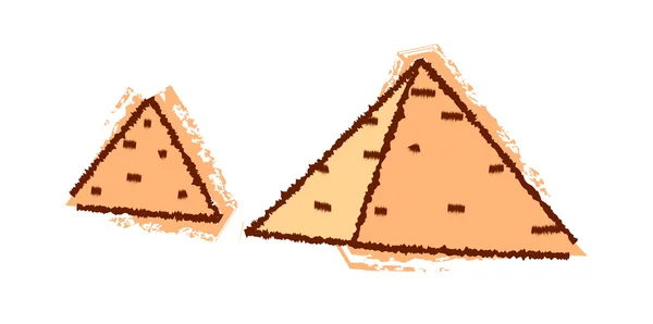 Piramides van Egypte — Stockvector