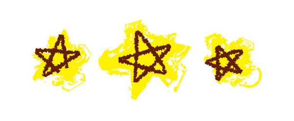 Yellow stars — Stock Vector