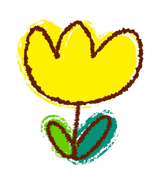 Жовтий tulip — стоковий вектор