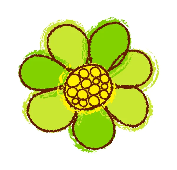 Groene bloem — Stockvector