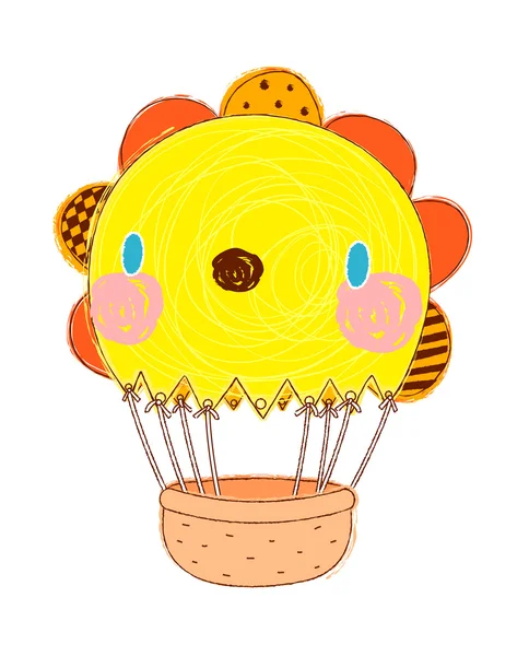 Ballon jaune — Image vectorielle
