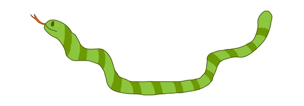 Snake, green snake — Stockvector