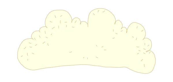 Nube beige — Vettoriale Stock
