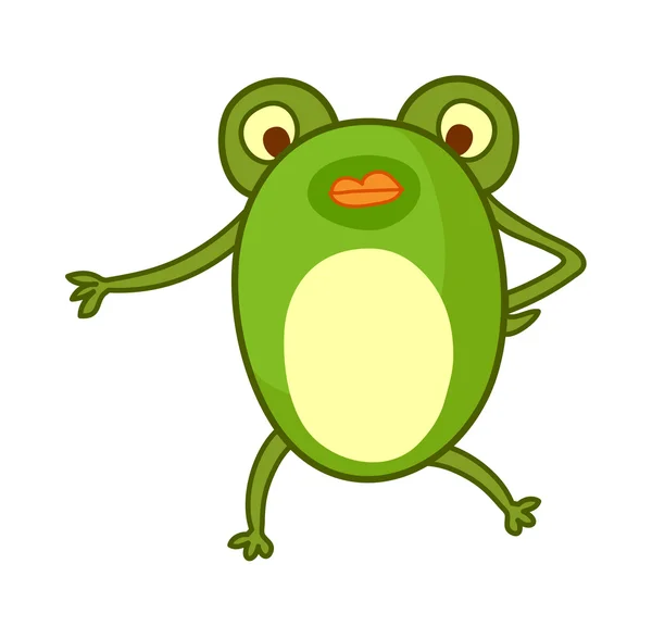 Vector frog — Stock Vector