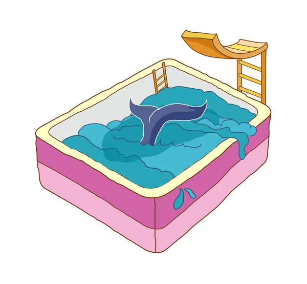 Vektordelphin — Stockvektor