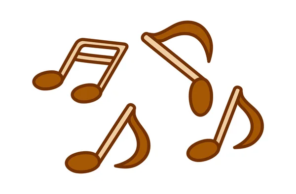 Ilustração do vetor do símbolo musical —  Vetores de Stock