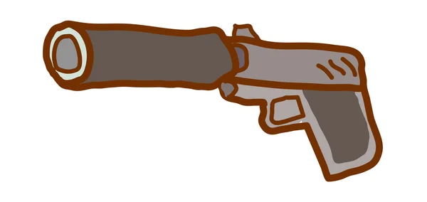 Ilustración vectorial de armas — Vector de stock
