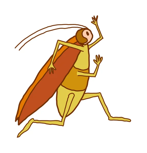 Ilustración de vectores de cucaracha — Archivo Imágenes Vectoriales