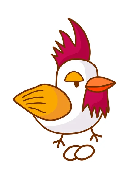 Hühnervektorillustration — Stockvektor