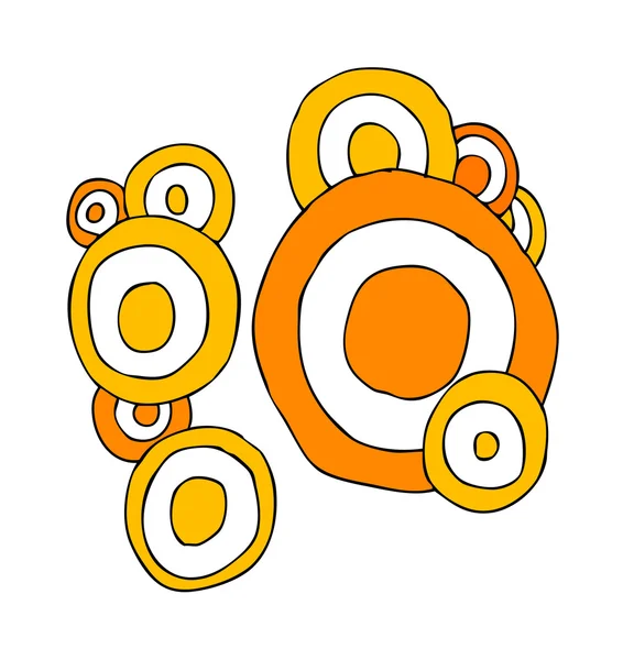 Cirkel orange vektor illustration — Stock vektor
