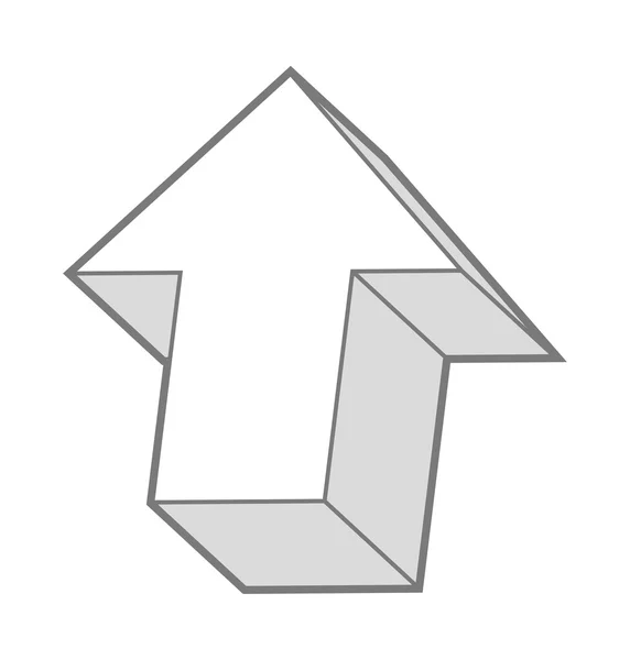 Pijl-omhoog vectorillustratie — Stockvector