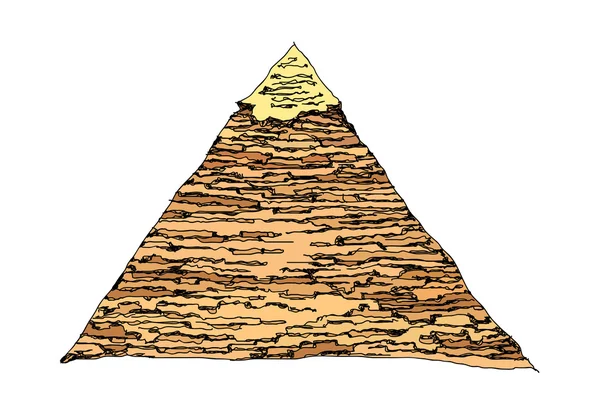 Pyramidenvektorillustration — Stockvektor