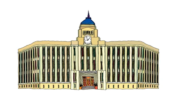 Edificio Vector Ilustración — Archivo Imágenes Vectoriales