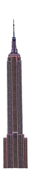 Empire State Building Vector Ilustração — Vetor de Stock