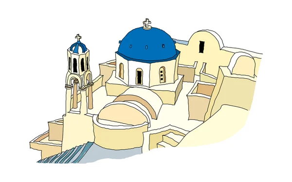 Kerk vectorillustratie — Stockvector